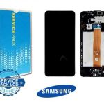 تاچ ال سی دی سامسونگ A125 سرویس پک با فریم-LCD A12-(A125) SERVICE PACK WITH FRAME