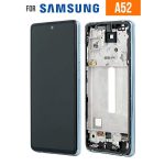 تاچ ال سی دی سامسونگ A525 سرویس پک با فریم آبی-LCD A525-(A52 4G) SERVICE PACK WITH FRAME BLUE