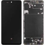 تاچ ال سی دی سامسونگ A715 سرویس پک با فریم مشکی -LCD A71-(A715) SERVICE PACK WITH FRAME BLACK
