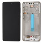 تاچ ال سی دی سامسونگ A736 سرویس پک با فریم سفید -LCD A736-(A73 5G) SERVICE PACK WITH FRAME WHITE