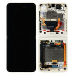 تاچ ال سی دی سامسونگ F711 سرویس پک با فریم قهوه ای -LCD F711-(Z FLIP 3) INNER BIG SERVICE PACK WITH FRAME BROWN