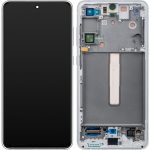 تاچ ال سی دی سامسونگ S21 FE سرویس پک با فریم سفید -LCD S21 FE -( G990 ) SERVICE PACK WITH PACK WHITE