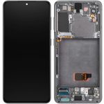 تاچ ال سی دی سامسونگ S21 سرویس پک با فریم خاکستری -LCD S21 -( G991 ) SERVICE PACK WITH PACK GREY