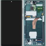 تاچ ال سی دی سامسونگ S22 ULTRA سرویس پک با فریم سبز -LCD S22 ULTRA -( S908 ) SERVICE PACK WITH PACK GREEN