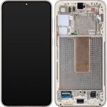 تاچ ال سی دی سامسونگ S23 PLUS سرویس پک با فریم کرم -LCD S23 PLUS -( S916 ) SERVICE PACK WITH PACK CREAM